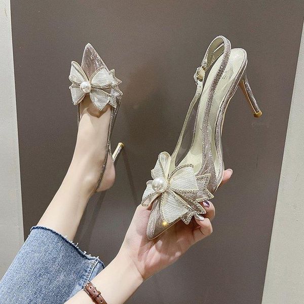 sandals 2021 fashion women pumps crystal mesh high heels pointed toe butterfly knot dress shoes thin female, Black
sandals 2021 fashion women pumps crystal mesh high heels pointed toe butterfly knot dress shoes thin female, Black