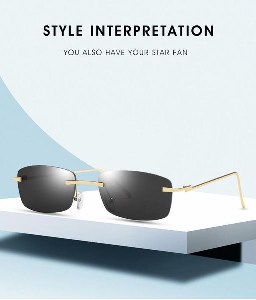 sunglasses 2021 square women luxury rimless gradient sun glasses clear ocean color lenses shades ladies sunglass uv400, White;black
sunglasses 2021 square women luxury rimless gradient sun glasses clear ocean color lenses shades ladies sunglass uv400, White;black