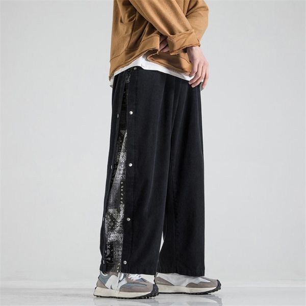 japanese fashion clothing 2021 side stripe button mens wide leg pants streetwear casual jogging sweatpants male trousers 5xl ethnic, Red
japanese fashion clothing 2021 side stripe button mens wide leg pants streetwear casual jogging sweatpants male trousers 5xl ethnic, Red