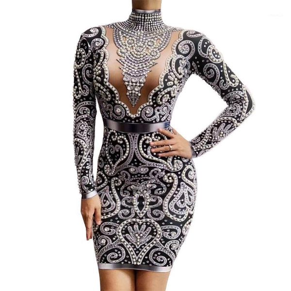 bodycon dress stage outfits pearls rhinestone singer crystal evening party birthday celebration prom club women summer full casual dres, Black;gray
bodycon dress stage outfits pearls rhinestone singer crystal evening party birthday celebration prom club women summer full casual dres, Black;gray