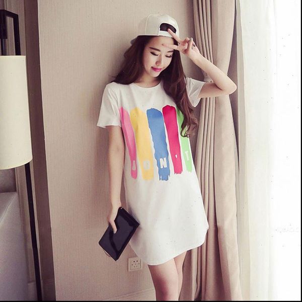 summer letter print womens dresses knee length round neck short sleeve long t shirts, Black;gray
summer letter print womens dresses knee length round neck short sleeve long t shirts, Black;gray