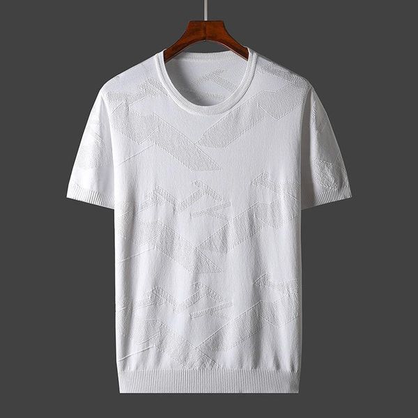 men's t-shirts summer 2022 fashion short sleeve solid for men sweaters casual thin slim fit pullovers ice silk knitted tee b126, White;black
men's t-shirts summer 2022 fashion short sleeve solid for men sweaters casual thin slim fit pullovers ice silk knitted tee b126, White;black