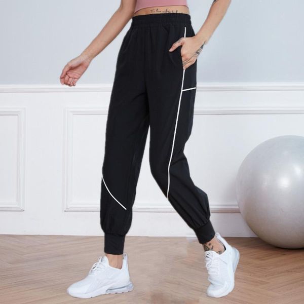 running pants sports women loose gym training yoga sweatpants lines outdoor summer athletic fitness workout jogging trousers, Black;blue
running pants sports women loose gym training yoga sweatpants lines outdoor summer athletic fitness workout jogging trousers, Black;blue