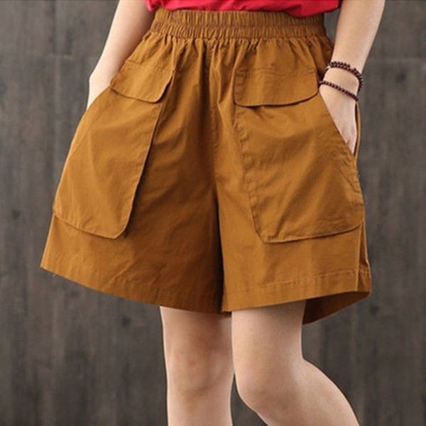 summer knee-length elastic-waist shorts women casual solid large-size 5xl cotton korean loose womens pockets 210603, White;black
summer knee-length elastic-waist shorts women casual solid large-size 5xl cotton korean loose womens pockets 210603, White;black