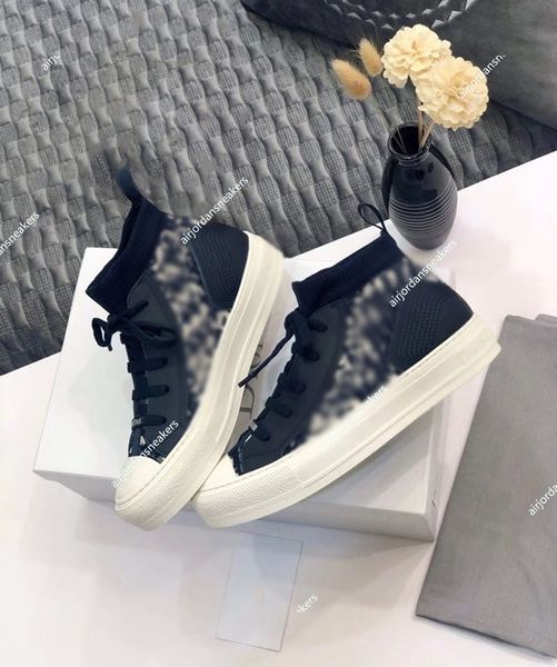 fashion luxurys designers shoes women's classic high-end quality knitted high-tube board shoe lace up flat bottom knitting casual sneak, Black
fashion luxurys designers shoes women's classic high-end quality knitted high-tube board shoe lace up flat bottom knitting casual sneak, Black