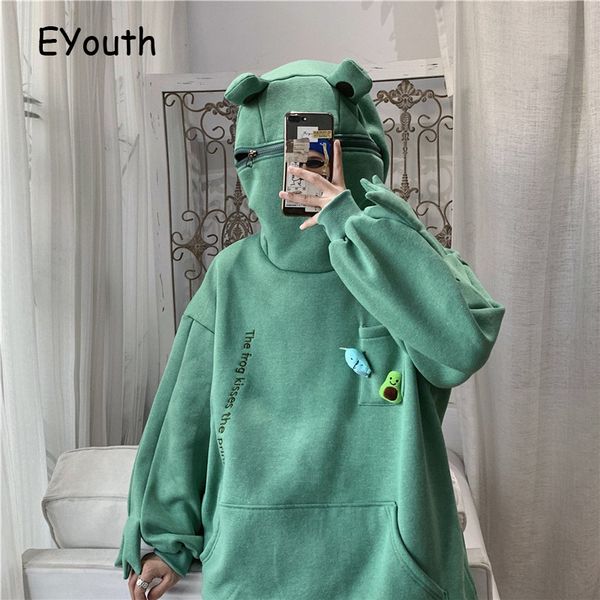 mens designer t shirts harajuku women hoodie frog pullover winter sense hooded casual sweatshirts autumn embroidery loose doll decoration ho, Black
mens designer t shirts harajuku women hoodie frog pullover winter sense hooded casual sweatshirts autumn embroidery loose doll decoration ho, Black