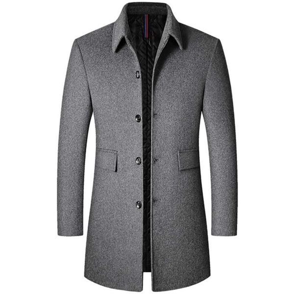thoshine brand winter 40% wool men thick coats turn down collar male fashion wool blend coats superior outerwear jacket trench 211122, Black
thoshine brand winter 40% wool men thick coats turn down collar male fashion wool blend coats superior outerwear jacket trench 211122, Black