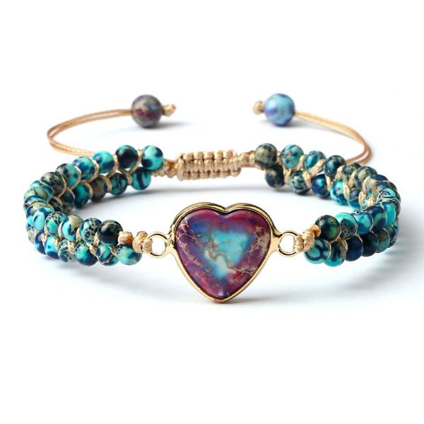 handmade natural stone boho yoga beaded strands bracelet string braided heart shape jaspers charm wrap bracelets&bangles for women jewelry g, Black
handmade natural stone boho yoga beaded strands bracelet string braided heart shape jaspers charm wrap bracelets&bangles for women jewelry g, Black