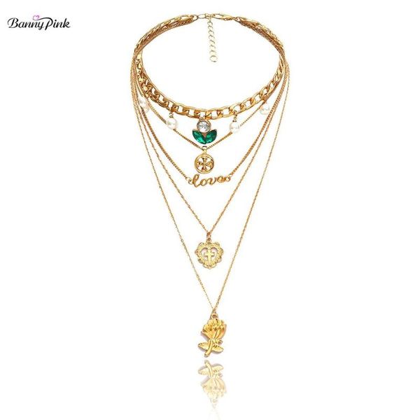 banny pink love heart crystal charms choker necklace for women multi layer metal clavicle chain pendant collar chokers, Golden;silver
banny pink love heart crystal charms choker necklace for women multi layer metal clavicle chain pendant collar chokers, Golden;silver