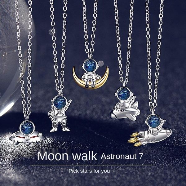 pendant necklaces 2021 creative starry sky design astronaut necklace female roaming space clavicle chain summer all-match jewelry, Silver
pendant necklaces 2021 creative starry sky design astronaut necklace female roaming space clavicle chain summer all-match jewelry, Silver