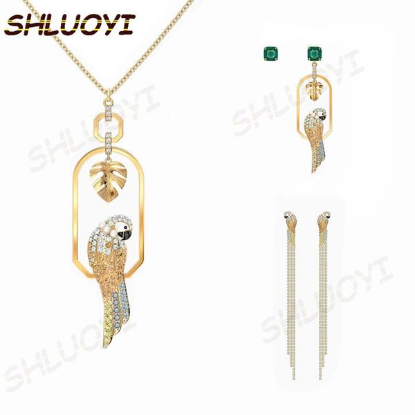 chains 2021 swa tropical parrot decoration garden rocking crystal women necklace fashion exquisite jewelry gift, Silver
chains 2021 swa tropical parrot decoration garden rocking crystal women necklace fashion exquisite jewelry gift, Silver