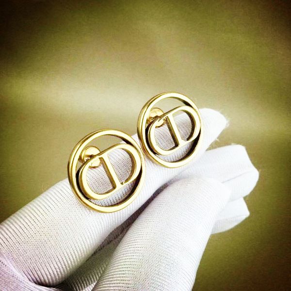 with needle 925 cd silver letter earrings d family circle earring net red temperament elegant female, Golden;silver
with needle 925 cd silver letter earrings d family circle earring net red temperament elegant female, Golden;silver