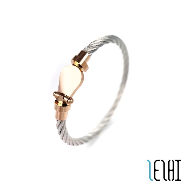 fashion charm eternal friendship horseshoe bangle exquisite titanium steel 18k rose gold plating white cable bangles cool couple promise jew, Black
fashion charm eternal friendship horseshoe bangle exquisite titanium steel 18k rose gold plating white cable bangles cool couple promise jew, Black