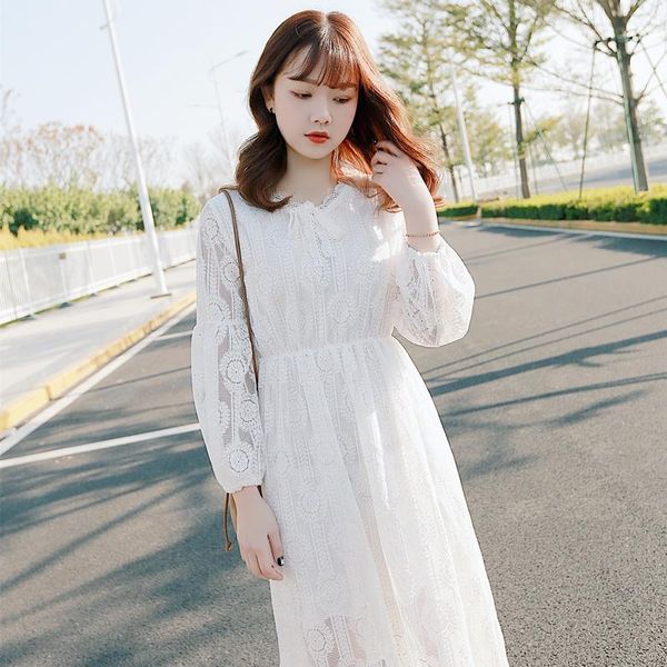 casual dresses v neck women's fresh midi long sleeve/short sleeve white lace dress sweet ladies vintage spring/autumn, Black;gray
casual dresses v neck women's fresh midi long sleeve/short sleeve white lace dress sweet ladies vintage spring/autumn, Black;gray