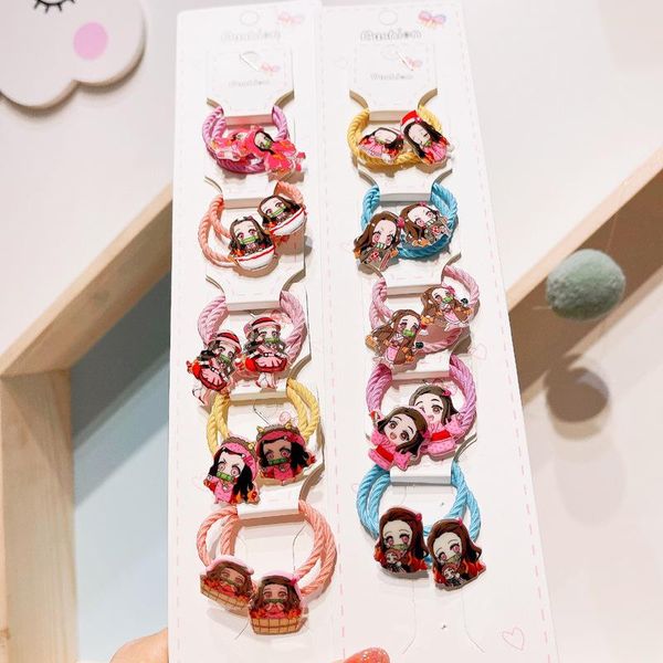 hair clips & barrettes 10 pairs/set cute korean cartoon anime demon slayer children's elastic headband tie accessories for girl, Golden;silver
hair clips & barrettes 10 pairs/set cute korean cartoon anime demon slayer children's elastic headband tie accessories for girl, Golden;silver