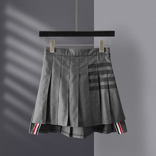 men's and women's tb high waist suit, pleated college a-line lining, front short back long anti gloss skirt, female, Black
men's and women's tb high waist suit, pleated college a-line lining, front short back long anti gloss skirt, female, Black