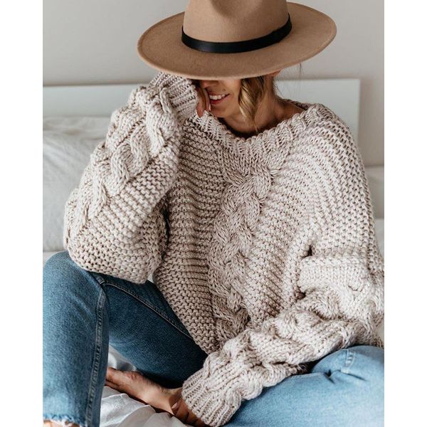 v-neck casual jumper sweater stitching twist hollow soft warm autumn women loose knitwear women's sweaters, White;black
v-neck casual jumper sweater stitching twist hollow soft warm autumn women loose knitwear women's sweaters, White;black