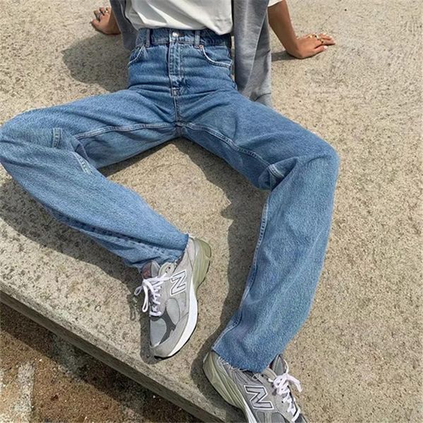 high waist retro denim trousers women spring edge floor length bf wide leg pant xs-l solid color korean fashion jeans female women's, Blue
high waist retro denim trousers women spring edge floor length bf wide leg pant xs-l solid color korean fashion jeans female women's, Blue