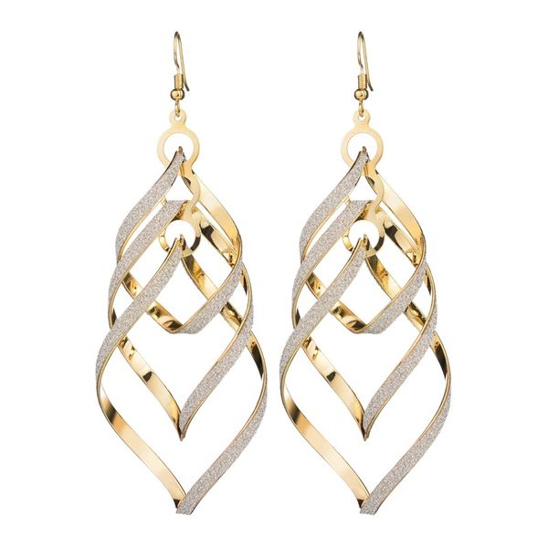 european and american fashion pop rock punk personality ol spiral earrings, Golden;silver
european and american fashion pop rock punk personality ol spiral earrings, Golden;silver
