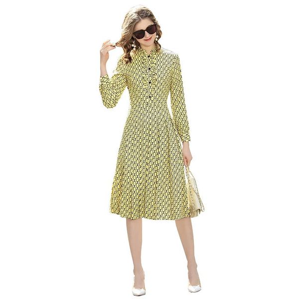 casual dresses chain printed female gorgeous dress arrival womens ruch ruffles bib buttons long sleeve draped a line midi, Black;gray
casual dresses chain printed female gorgeous dress arrival womens ruch ruffles bib buttons long sleeve draped a line midi, Black;gray