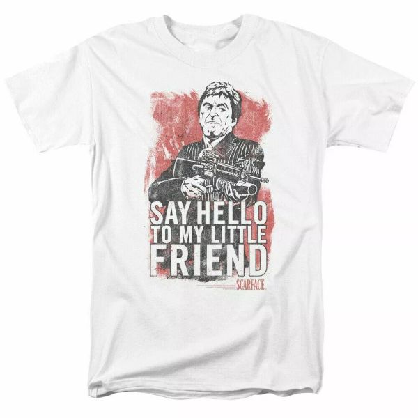 scarface little friend t shirt licensed gangster movie tony montana retro white, White;black
scarface little friend t shirt licensed gangster movie tony montana retro white, White;black