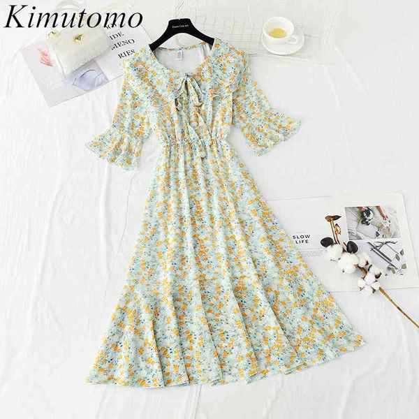 kimutomo fresh floral chiffon dress french sweet double-layer bow lace up butterfly sleeve high waist ruffles sweet vestidos 210521, Black;gray
kimutomo fresh floral chiffon dress french sweet double-layer bow lace up butterfly sleeve high waist ruffles sweet vestidos 210521, Black;gray