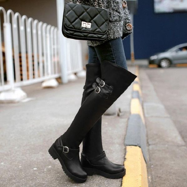 fashion trend knight boots autumn and winter all-match solid color plus velvet mid-heel high heel women's shoes, Black
fashion trend knight boots autumn and winter all-match solid color plus velvet mid-heel high heel women's shoes, Black