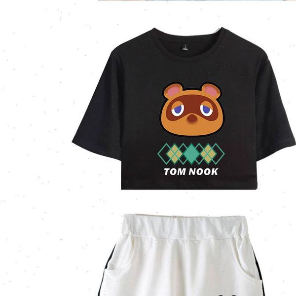 animal crossing fashion two piece women tracksuits set summer short sleeve crop shorts suitable trendy clothes, Gray
animal crossing fashion two piece women tracksuits set summer short sleeve crop shorts suitable trendy clothes, Gray