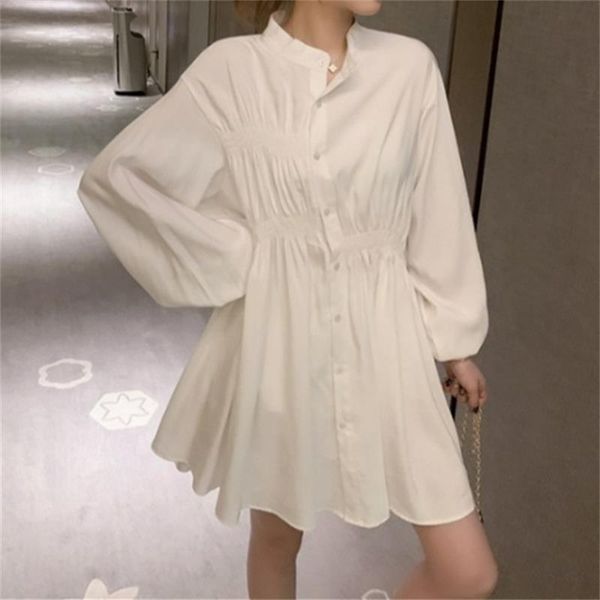 casual dresses elegant office lady stand collar single breasted robe women spring autumn long sleeve loose shirt dress solid mini, Black;gray
casual dresses elegant office lady stand collar single breasted robe women spring autumn long sleeve loose shirt dress solid mini, Black;gray
