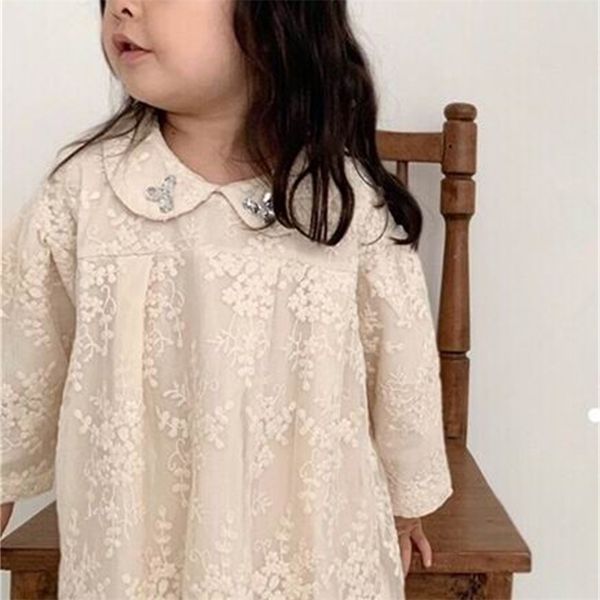 girl lace dress peter pan collar long sleeve loose beige princess children clothes e9039 210610, Red;yellow
girl lace dress peter pan collar long sleeve loose beige princess children clothes e9039 210610, Red;yellow