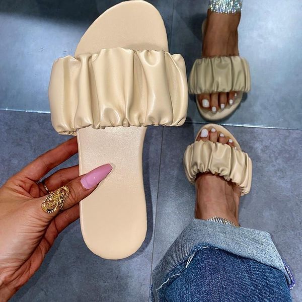 slippers women 2021 summer women's shoes flat sandals and simple folds fashionable one-word, Black
slippers women 2021 summer women's shoes flat sandals and simple folds fashionable one-word, Black