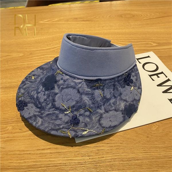 wide brim hats summer cap lace flower sun visor hat uv beach empty adjustable straw folding sport, Blue;gray
wide brim hats summer cap lace flower sun visor hat uv beach empty adjustable straw folding sport, Blue;gray