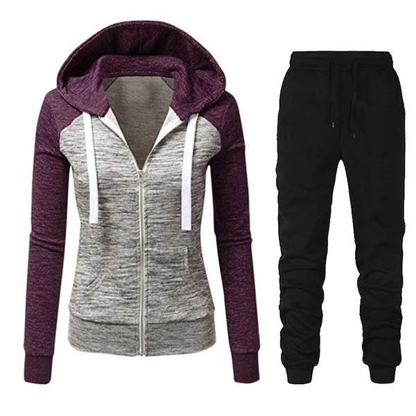 training retrieve suit winter 2 delicate set rits patchwork jas hoodie + broek sportwear women sports pack women's clothes, White
training retrieve suit winter 2 delicate set rits patchwork jas hoodie + broek sportwear women sports pack women's clothes, White