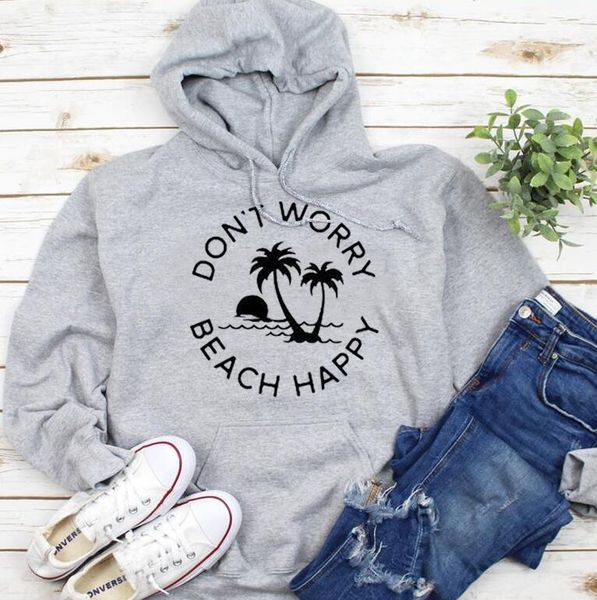 women's hoodies & sweatshirts don't worry beach happy graphic hoody fashion clothes casual simple girls pullovers cotton sweats d, Black
women's hoodies & sweatshirts don't worry beach happy graphic hoody fashion clothes casual simple girls pullovers cotton sweats d, Black