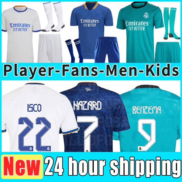 real madrid soccer jerseys 21 22 hazard alaba football shirts benzema asensio modric marcelo camiseta women men + kids kit fans player versi, Black;yellow
real madrid soccer jerseys 21 22 hazard alaba football shirts benzema asensio modric marcelo camiseta women men + kids kit fans player versi, Black;yellow