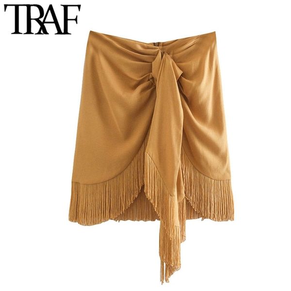 women fashion with tassel knot detail mini skirt vintage high waist back zipper female skirts mujer 210507, Black
women fashion with tassel knot detail mini skirt vintage high waist back zipper female skirts mujer 210507, Black