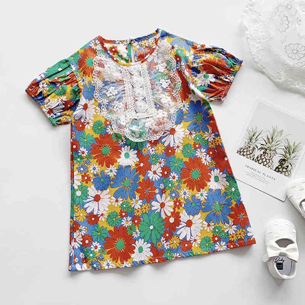 girls dress summer style children lace floral short sleeve princess toddler baby costume 210515, Red;yellow
girls dress summer style children lace floral short sleeve princess toddler baby costume 210515, Red;yellow