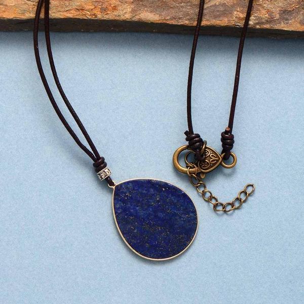 pendant necklaces mens womens vintage natural stones lapis tiger eye leather necklace women chokers couples jewelry bijoux, Silver
pendant necklaces mens womens vintage natural stones lapis tiger eye leather necklace women chokers couples jewelry bijoux, Silver