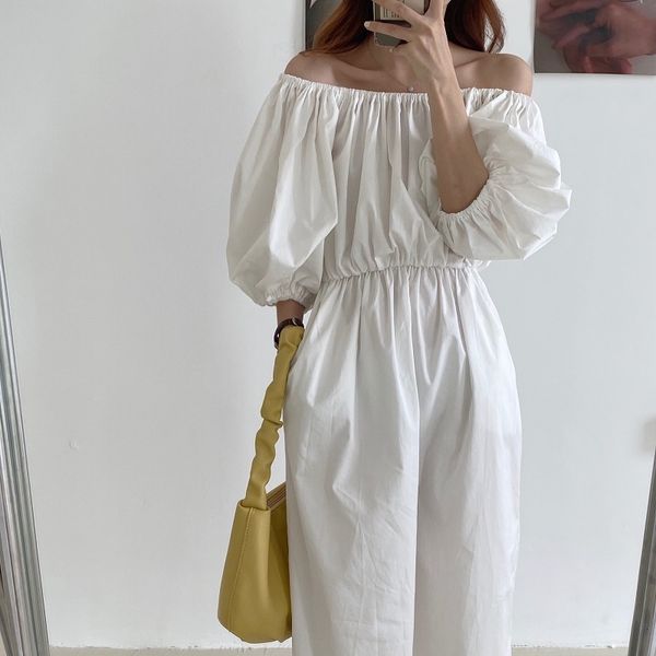 casual dresses 2021 new women summer vintage slash neck long white dress elastic high waist puff sleeve sundress 35z5, Black;gray
casual dresses 2021 new women summer vintage slash neck long white dress elastic high waist puff sleeve sundress 35z5, Black;gray