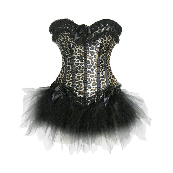 Woman Bustiers 2016 New Style Leopard Sexy Corset With Mini Tutu SKirts, Black;white
Woman Bustiers 2016 New Style Leopard Sexy Corset With Mini Tutu SKirts, Black;white