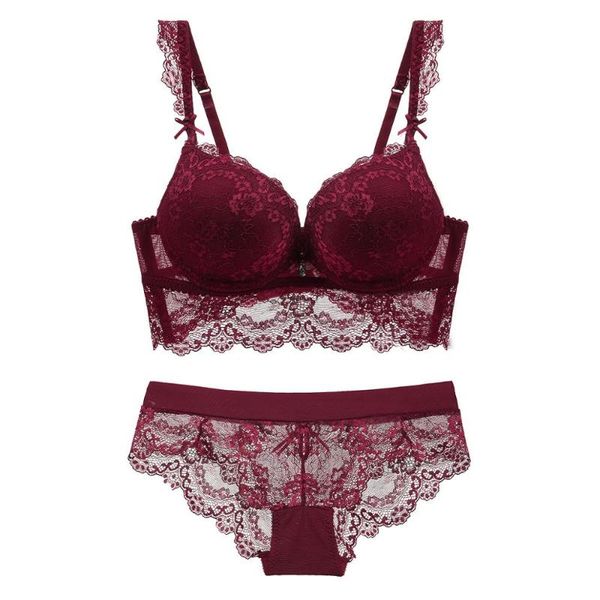 bras sets bra set women padded sweet floaral lace underwear push sheer panties girls lingerie briefs underwire bralette, Red;black
bras sets bra set women padded sweet floaral lace underwear push sheer panties girls lingerie briefs underwire bralette, Red;black