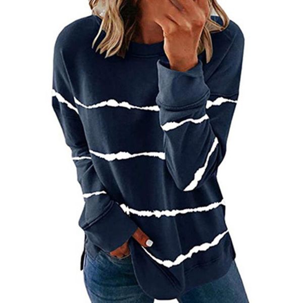 women's t-shirt women casual long sleeve striped print loose t shirt elegant color block oversize 2021 tie dye pullovers large size, White
women's t-shirt women casual long sleeve striped print loose t shirt elegant color block oversize 2021 tie dye pullovers large size, White