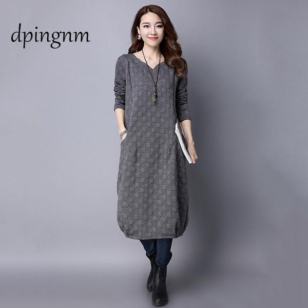 casual dresses 2021 autumn and winter dress large size female loose was thin long sleeve, Black;gray
casual dresses 2021 autumn and winter dress large size female loose was thin long sleeve, Black;gray