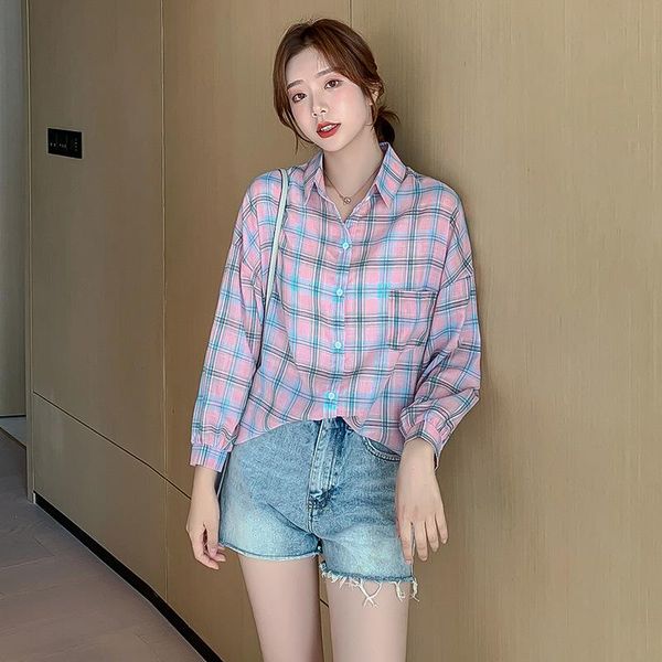 korean fashion spring women white shirt long sleeve plaid shirts autumn streetwear loose blouse elegant office ladies women's blouses
korean fashion spring women white shirt long sleeve plaid shirts autumn streetwear loose blouse elegant office ladies women's blouses