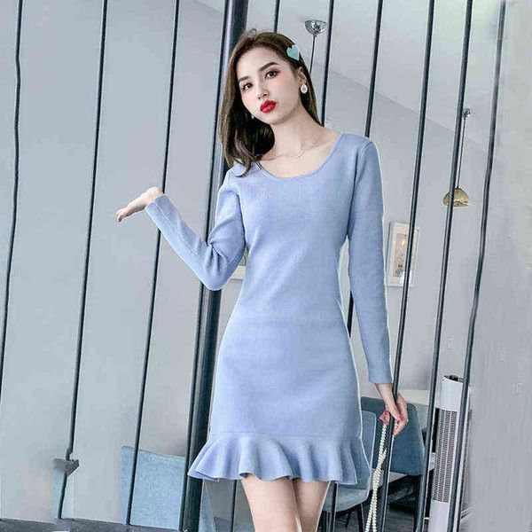 luxury dress autumn winter fishtail bottom skirt french round neck color trimming medium and long knitted sweater dr, Black;gray
luxury dress autumn winter fishtail bottom skirt french round neck color trimming medium and long knitted sweater dr, Black;gray