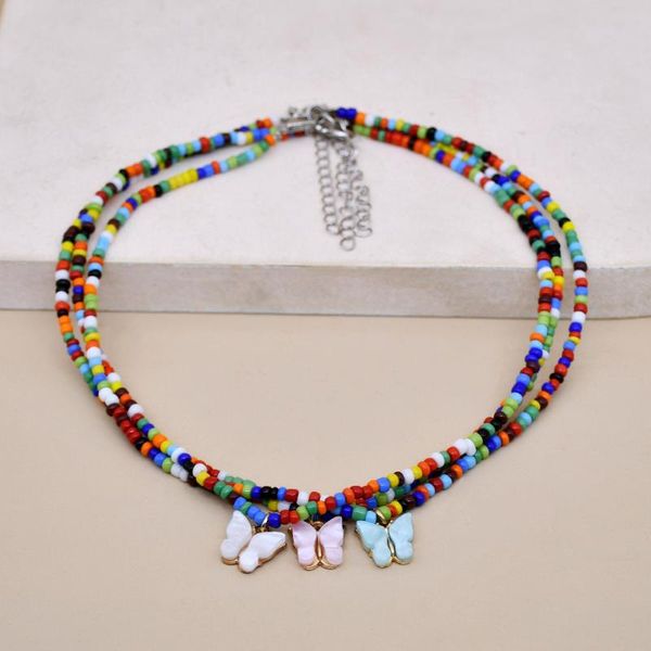 chokers romantic rainbow seed beads opal butterfly charm choker women fashion party accessories colorful handmade necklace, Golden;silver
chokers romantic rainbow seed beads opal butterfly charm choker women fashion party accessories colorful handmade necklace, Golden;silver