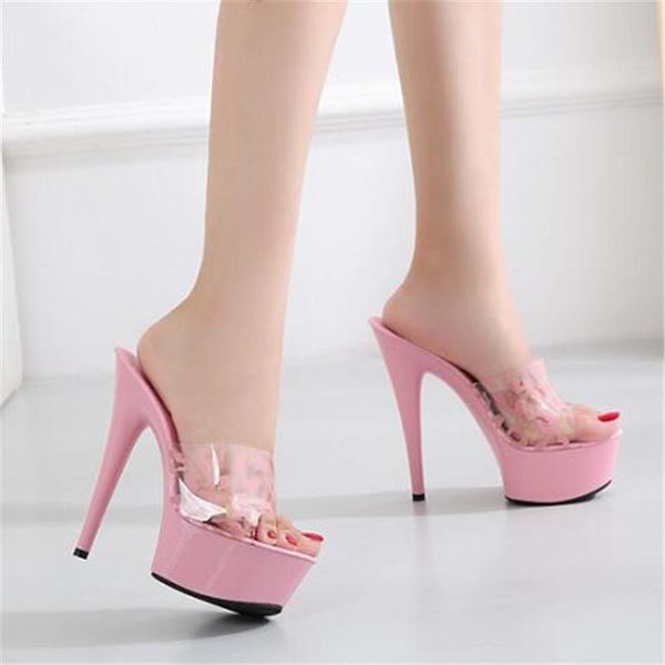 slippers summer women high-heel 14cm shoes stilettos large size 34-43 high with waterproof platform transparent sandals, Black
slippers summer women high-heel 14cm shoes stilettos large size 34-43 high with waterproof platform transparent sandals, Black