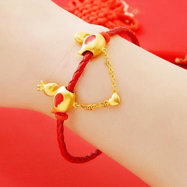 link, chain 24k gold plated bracelets for women girls flamingos heart red leather rope charm bracelet lover couples jewelry gift, Black
link, chain 24k gold plated bracelets for women girls flamingos heart red leather rope charm bracelet lover couples jewelry gift, Black