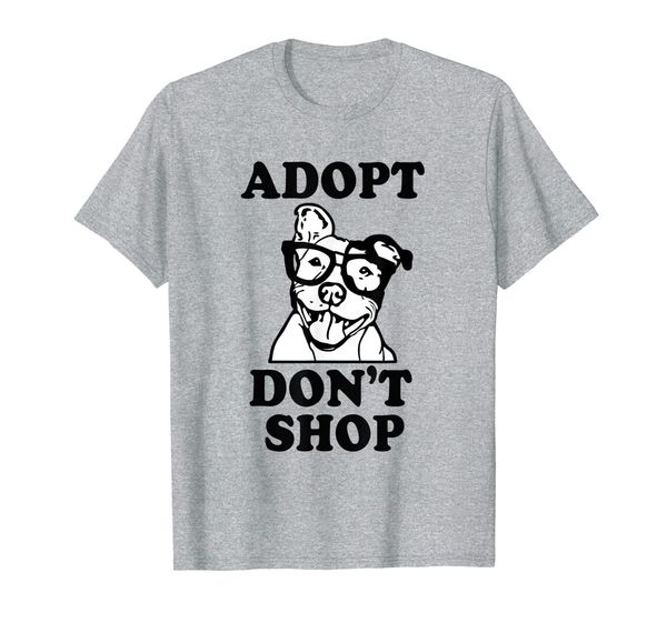 adopt don't shop, pitbull dog rescue, adoption t-shirt, White;black 
adopt don't shop, pitbull dog rescue, adoption t-shirt, White;black