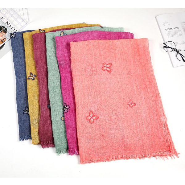 scarves lady scarf women flower embroidery long wrap women's shawl cotton linen foulard femme hijab veil hijabs, Blue;gray
scarves lady scarf women flower embroidery long wrap women's shawl cotton linen foulard femme hijab veil hijabs, Blue;gray